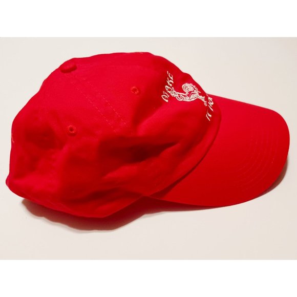 Petal and Peacocks Red Rooster Make It Hot Sriracha Hat OSFM ADJUSTABLE - Picture 7 of 10
